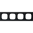 Gira 021409 Afdekraam 4-voudig - E2 - zwart mat