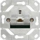 Gira 245100 Basiselement RJ45 UTP netwerkaansluitdoos CAT.6A 1-voudig - snijklemtechniek