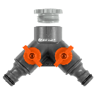 Gardena 936-20 2-weg waterverdeler - 1/2" + 3/4"