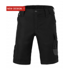 Havep 80241 Werkbroek bermuda Attitude - heren - zwart / charcoal grijs