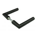 Ami Deurkruk - deurklink L-model - type 374 - aluminium zwart - DKR 374 40 BE