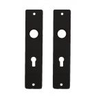 Ami Kortschild tbv dag- en nachtslot PC - type 180/41 RH - geperst aluminium zwart - KS PC 55 BE