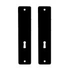Dulimex Kortschild tbv kastslot BB - type 180/41 RH - geperst aluminium zwart - KS ZKSL 56 BE