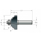 Stehle Hardmetalen Multiprofielfrees met aanlooplager - Ø29 x 43 mm, R=4,0 mm - 50512072