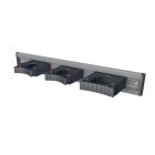 Toolflex Aluminium wandstrip met 3 gereedschaphouder - 50 cm