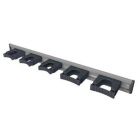 Toolflex Aluminium wandstrip met 5 gereedschaphouder - 90 cm