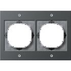 Gira 021267 TX44 Afdekraam 2-voudig - antraciet