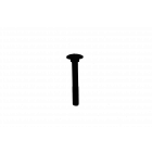 QlinQ Blackline Slotbout DIN 603 4.8 - staal zwart gecoat