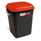 Tayg Afvalcontainer - 50 liter - rood/ zwart - 412103