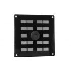 Nedco Schuifrooster - 160x160 mm - aluminium zwart - 635.002.01