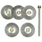 Proxxon Schijfborstel edelstaal met houder - Ø22 mm - 5 stuks - 28 956