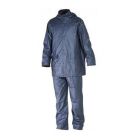 H-Flexwear PU30NB Regenpak met capuchon - PU - marine blauw