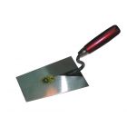 Schwan 111816 Stucadoorstroffel recht model - 160 mm - gehard staal - houten handvat
