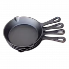Keij Skillet gietijzeren pan - Ø16 cm - 4 stuks