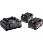 Metabo Basisset 2x 18V, 5.2 Ah accu + ASC 145 snellader - 685051000