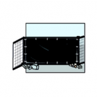 Cover Hekwerkkleed 1300 standaard - 176x341 cm - 150 gr/m² HDPE - blauw
