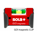 Sola GO! magnetic CLIP mini waterpas - magnetisch - 75x21x42 mm - 01621201