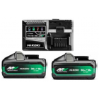 Hikoki UC18YSL3WJZ BoosterPack MultiVolt - 2 x 8.0 Ah 18V / 4.0 Ah 36V + snellader UC18YSL3