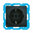 ION Wandcontactdoos RA V1/J1 - Mat zwart - 10.100.020