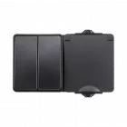 ION Opbouw combinatie wandcontactdoos en serieschakelaar IP55 - horizontaal - zwart - 55.200.110