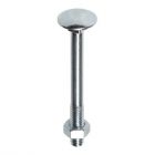 Slotbout M8 + moer - DIN603/555 4.8 - metrisch - staal verzinkt