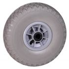 Hummer CW124 Wiel voor steekwagen - 300x4 - volrubber - PVC naaldlagers 20 mm