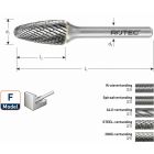 Rotec HM Stiftfrees boomvorm ronde kop model F (RBF)
