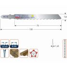 Wilpu Decoupeerzaagblad HC12 5 stuks - 510.0041