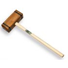 Atlas Sleg - tuinhamer hout rechthoek model 100 cm essen steel - 650950