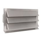 Nedco RVS buitenrooster ECO+ RVS 222x89 mm vaste lamellen - 626.040.11