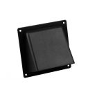 Nedco Universele gevelklep Ø 100/125/110x54 mm - kunststof zwart - 625.004.01