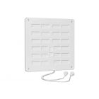 Nedco Afsluitbaar ventilatierooster 160x160 mm - kunststof wit - 636.001.00