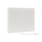 Nedco Afsluitbaar ventilatierooster 250x200 mm - kunststof wit - 636.028.00