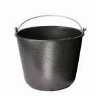 Bouwemmer 12 Liter - zwaar model - zwart - 4001