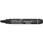 Pica Permanent marker 521/46 2-6 mm beitel zwart