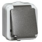 Peha H6620WAB Wandcontactdoos 1-voudig - waterdicht - grijs
