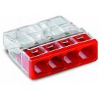 Wago verbindingsklem / lasklem - 4-voudig - 100 stuks - 2273-204