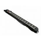 VB Pro Tafelcontactdoos met schakelaar - 12-voudig - 3 meter 3x1,5 mm² - zwart