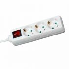 VB Tafelcontactdoos met schakelaar - 3-voudig - 1,5 meter 3x1,0 mm² - wit