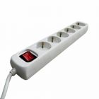 VB Tafelcontactdoos met schakelaar - 6-voudig - 3 meter 3x1,0 mm² - wit