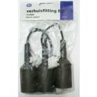VB Verhuisfitting zwart - E27 - max. 60 Watt - 3 stuks