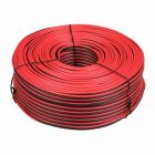 CB Luidsprekerkabel 2x0,5 mm² - 100 meter - rood/zwart