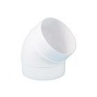 Nedco Bocht Ø 150 mm 45º - kunststof wit - 660.042.00