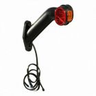 Aspöck Contourlamp Superpoint II - rechts - rood / wit / oranje - DC kabel 1000 mm