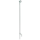 Koltec Afrastering Krulstaart paal - Ø8 x 105 cm - metaal - groen - 162-80106