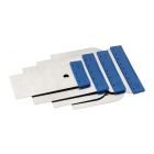 Color Expert Plamuurmessen set - 50/80/100/120 mm - staal - 91000599