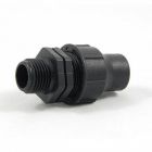 Druppelslang puntstuk - Ø16 mm x 1" buitendraad - zwart