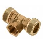 Bonfix Messing knel T-koppeling 90° - binnendraad x 2x knel
