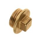 Bonfix Messing Plug met vierkant - buitendraad