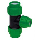 VDL Tyleen T-stuk 90° verlopend - PE - 16 bar - 3x klem